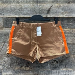 J.Crew Chino Short with Neon Ribbon Detailing, NWT!